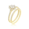 Thumbnail Image 2 of Perfect Fit 9ct Gold Pear Cut 0.50ct Diamond Bridal Set