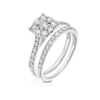 Thumbnail Image 2 of Perfect Fit 9ct White Gold 1ct Diamond Bridal Set