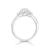 Thumbnail Image 3 of Perfect Fit 9ct White Gold Oval 0.33ct Diamond Bridal Set
