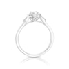 Thumbnail Image 3 of Perfect Fit 9ct White Gold Cushion 0.25ct Diamond Bridal Set