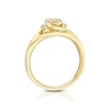Thumbnail Image 3 of Perfect Fit 9ct Gold Twist Floral 0.33ct Diamond Bridal Set