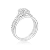Thumbnail Image 3 of Perfect Fit Platinum Emerald Cut 0.66ct Diamond Bridal Set