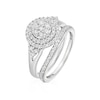 Thumbnail Image 2 of Perfect Fit Sterling Silver Round 0.66ct Diamond Bridal Set