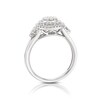 Thumbnail Image 3 of Perfect Fit Sterling Silver with Platinum Plating Round 0.66ct Diamond Bridal Set