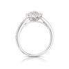 Thumbnail Image 3 of Perfect Fit 9ct White Gold Floral 0.40ct Diamond Bridal Set