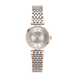 Sekonda Classic Silver Dial Rose Tone & Stainless Steel Bracelet Watch