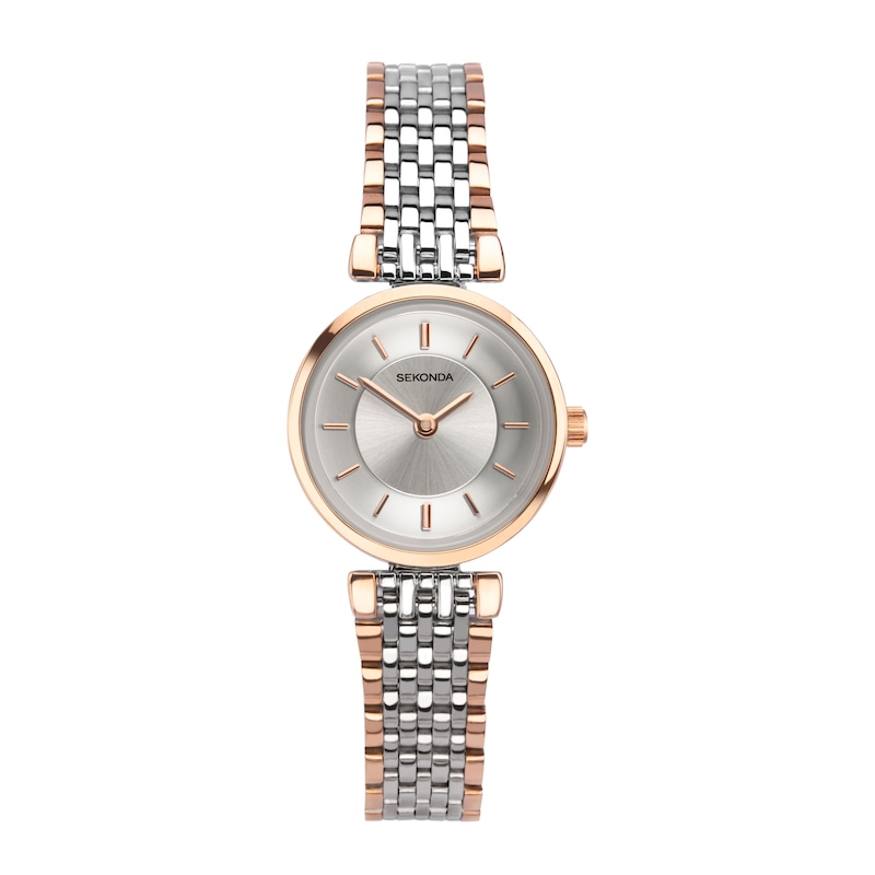 Main Image 1 of Sekonda Classic Silver Dial Rose Tone & Stainless Steel Bracelet Watch