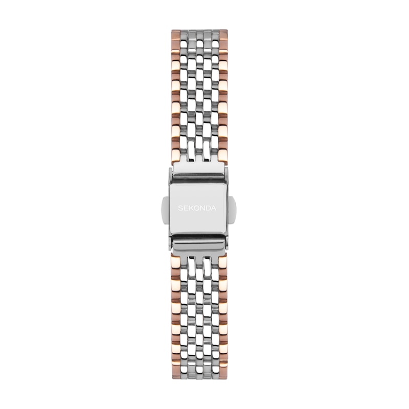 Main Image 5 of Sekonda Classic Silver Dial Rose Tone & Stainless Steel Bracelet Watch