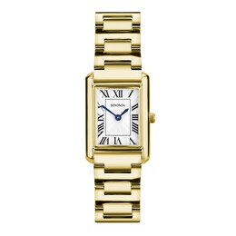 Sekonda Colette Women's White Dial Rectangular Gold Tone Bracelet Watch