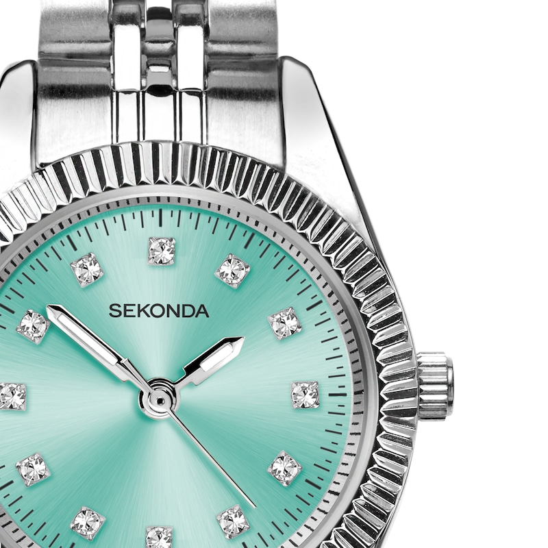 Main Image 2 of Sekonda Francis Women's  Blue Dial Silver Tone Stainless Steel Bracelet Watch