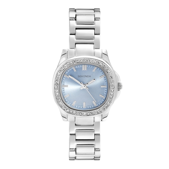 Sekonda Octaire Women's Blue Dial Silver Tone Bracelet Watch