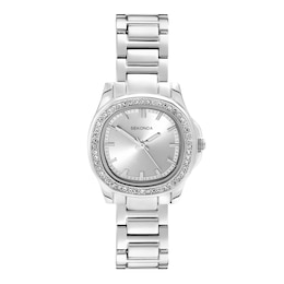 Sekonda Octaire Women's Octagonal Silver Dial & Silver Tone Bracelet Watch Sekonda Octaire Women's Octagonal Silver Dial & Silver Tone Bracelet Watch