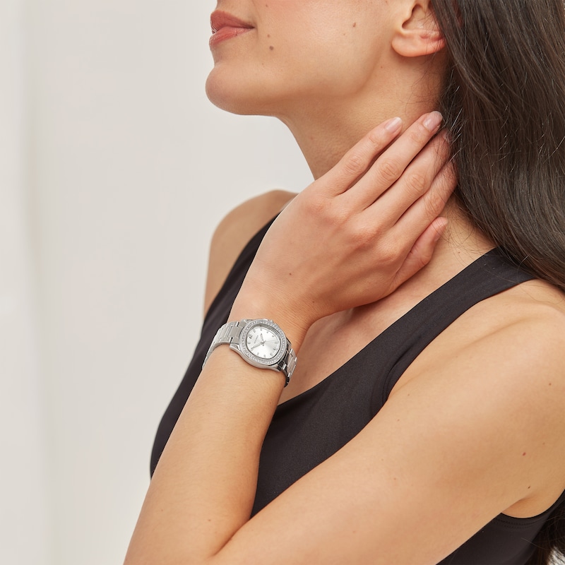 Main Image 6 of Sekonda Octaire Women's Octagonal Silver Dial & Silver Tone Bracelet Watch