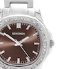 Thumbnail Image 2 of Sekonda Octaire Women's Brown Dial Silver Tone Bracelet Watch