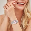 Thumbnail Image 6 of Sekonda Octaire Women's Pink Dial Silver Tone Bracelet Watch
