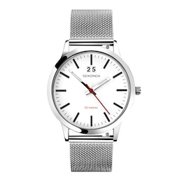 Sekonda Nordic White Dial Stainless Steel Bracelet Watch