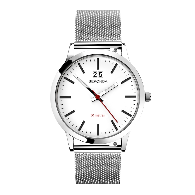 Main Image 1 of Sekonda Nordic White Dial Stainless Steel Bracelet Watch