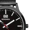 Thumbnail Image 2 of Sekonda Nordic Black Dial & Black Stainless Steel Bracelet Watch