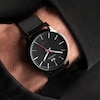 Thumbnail Image 6 of Sekonda Nordic Black Dial & Black Stainless Steel Bracelet Watch