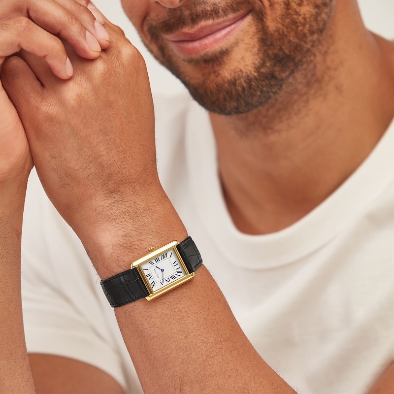 Main Image 6 of Sekonda Clement Men's White Dial Roman Numerals Black Leather Strap Watch