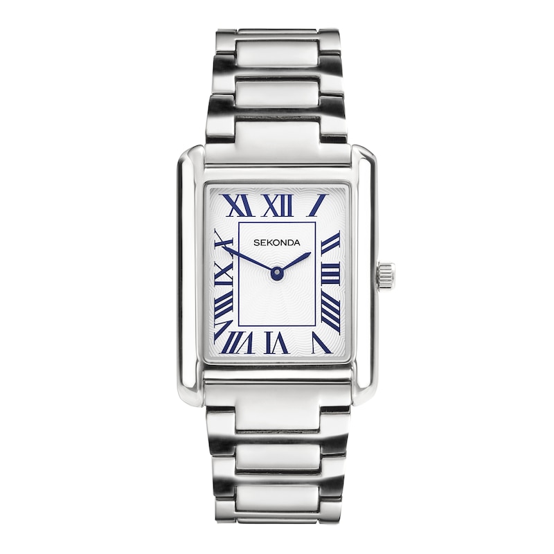 Main Image 1 of Sekonda Clement Men's White Dial Roman Numerals Silver Tone Bracelet Watch