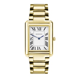 Sekonda Clement Men's White Dial Gold Tone Bracelet Watch