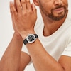 Thumbnail Image 7 of Sekonda Octaire Men's Black Dial & Black Silicone Strap Watch