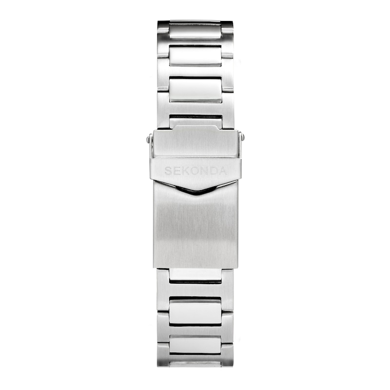 Main Image 5 of Sekonda Octaire Men's Blue Dial Silver Tone Stainless Steel Bracelet Watch