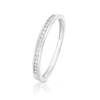 Thumbnail Image 2 of Engagement Ring 9ct White Gold Channel Set 0.10ct Diamond Ring