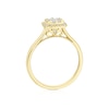 Thumbnail Image 3 of Engagement Ring Princessa 9ct Yellow Gold Cushion Cluster 0.25ct Diamond Ring