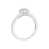 Thumbnail Image 3 of Engagement Ring Princessa 9ct White Gold Cushion Cluster 0.15ct Diamond Ring