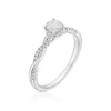 Thumbnail Image 2 of Engagement Ring 9ct White Gold 0.50ct Diamond Twist Solitaire Diamond Ring