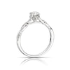 Thumbnail Image 3 of Engagement Ring 9ct White Gold 0.50ct Diamond Twist Solitaire Diamond Ring