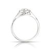 Thumbnail Image 3 of Engagement Ring 9ct White Gold 0.33ct Diamond Halo Ring