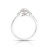 Thumbnail Image 3 of Engagement Ring Engagement Ring 9ct White Gold 0.22ct Diamond Halo Solitaire Diamond Ring Ring