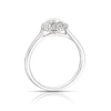 Thumbnail Image 3 of Engagement Ring 9ct White Gold Pear Double Halo 0.33ct Diamond Ring