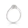 Thumbnail Image 3 of Engagement Ring 9ct White Gold Pear Cluster 0.25ct Diamond Ring