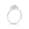 Thumbnail Image 3 of Engagement Ring 9ct White Gold Oval Cluster 0.33ct Diamond Ring