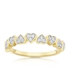 Thumbnail Image 1 of Engagement Ring 9ct Yellow Gold Heart 0.20ct Diamond Ring
