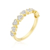 Thumbnail Image 2 of Engagement Ring 9ct Yellow Gold Heart 0.20ct Diamond Ring