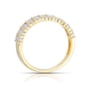 Thumbnail Image 3 of Engagement Ring 9ct Yellow Gold Triple Row 0.10ct Diamond Ring