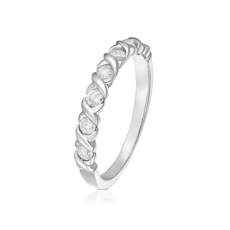 Main Image 2 of Engagement Ring 9ct White Gold 0.30ct Diamond Ring