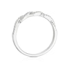 Thumbnail Image 3 of Engagement Ring 9ct White Gold Twist 0.15ct Diamond Ring