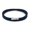 Thumbnail Image 1 of Tommy Hilfiger Men's Double Row Blue Leather Bracelet