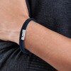 Thumbnail Image 2 of Tommy Hilfiger Men's Double Row Blue Leather Bracelet