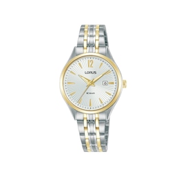 Lorus Women's Two-Tone Kaleidoscope White Dial Bracelet Watch