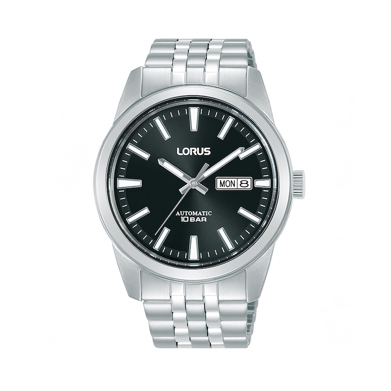 Main Image 1 of Lorus Automatic Men's 42mm Black Dial Stainless Steel Bracelet Watch