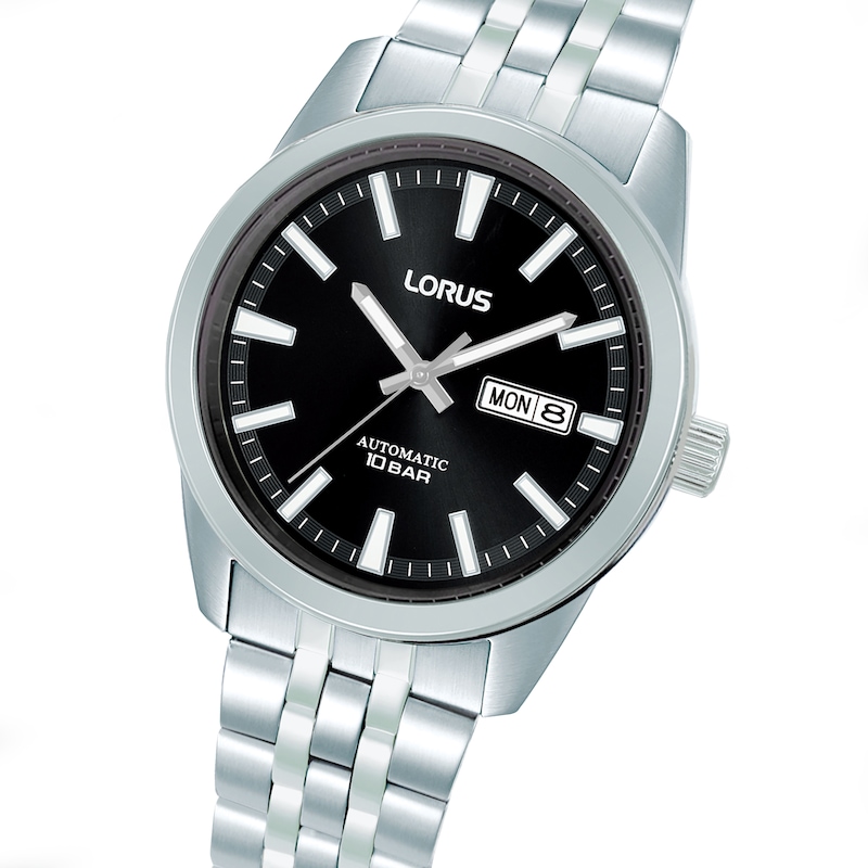 Main Image 2 of Lorus Automatic Men's 42mm Black Dial Stainless Steel Bracelet Watch
