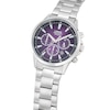 Thumbnail Image 2 of Lorus Purple Dial Chronograph Stainless Steel Bracelet Watch