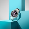 Thumbnail Image 4 of Lorus Purple Dial Chronograph Stainless Steel Bracelet Watch